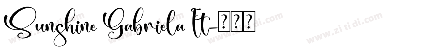 Sunshine Gabriela It字体转换